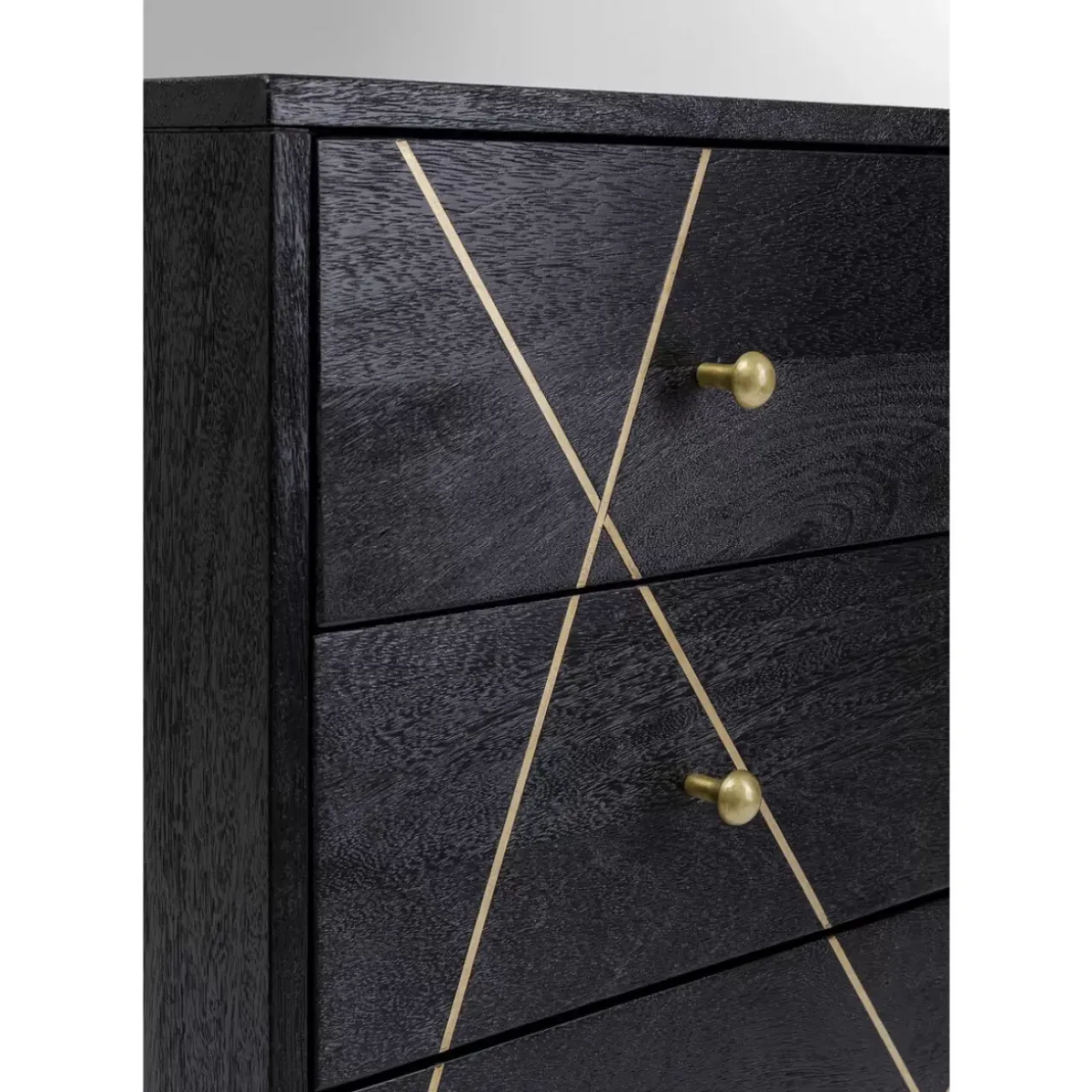 KARE Design Kommoden & Sideboards-Kommode Gold Vein 4 Schube 40X88Cm