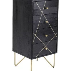 KARE Design Kommoden & Sideboards-Kommode Gold Vein 4 Schube 40X88Cm
