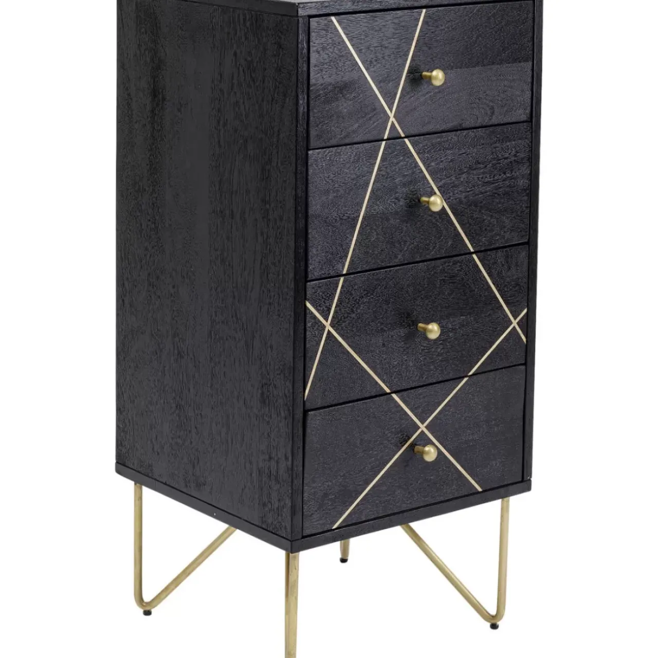 KARE Design Kommoden & Sideboards-Kommode Gold Vein 4 Schube 40X88Cm