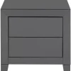 KARE Design Kommoden & Sideboards-Kommode Klein Luxury Push 2 Schube Grau