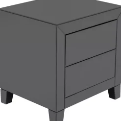 KARE Design Kommoden & Sideboards-Kommode Klein Luxury Push 2 Schube Grau