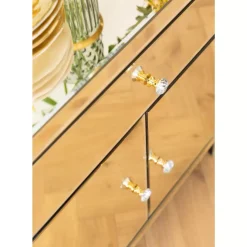 KARE Design Kommoden & Sideboards-Kommode Luxury Champagne 2-Turig 1 Schub