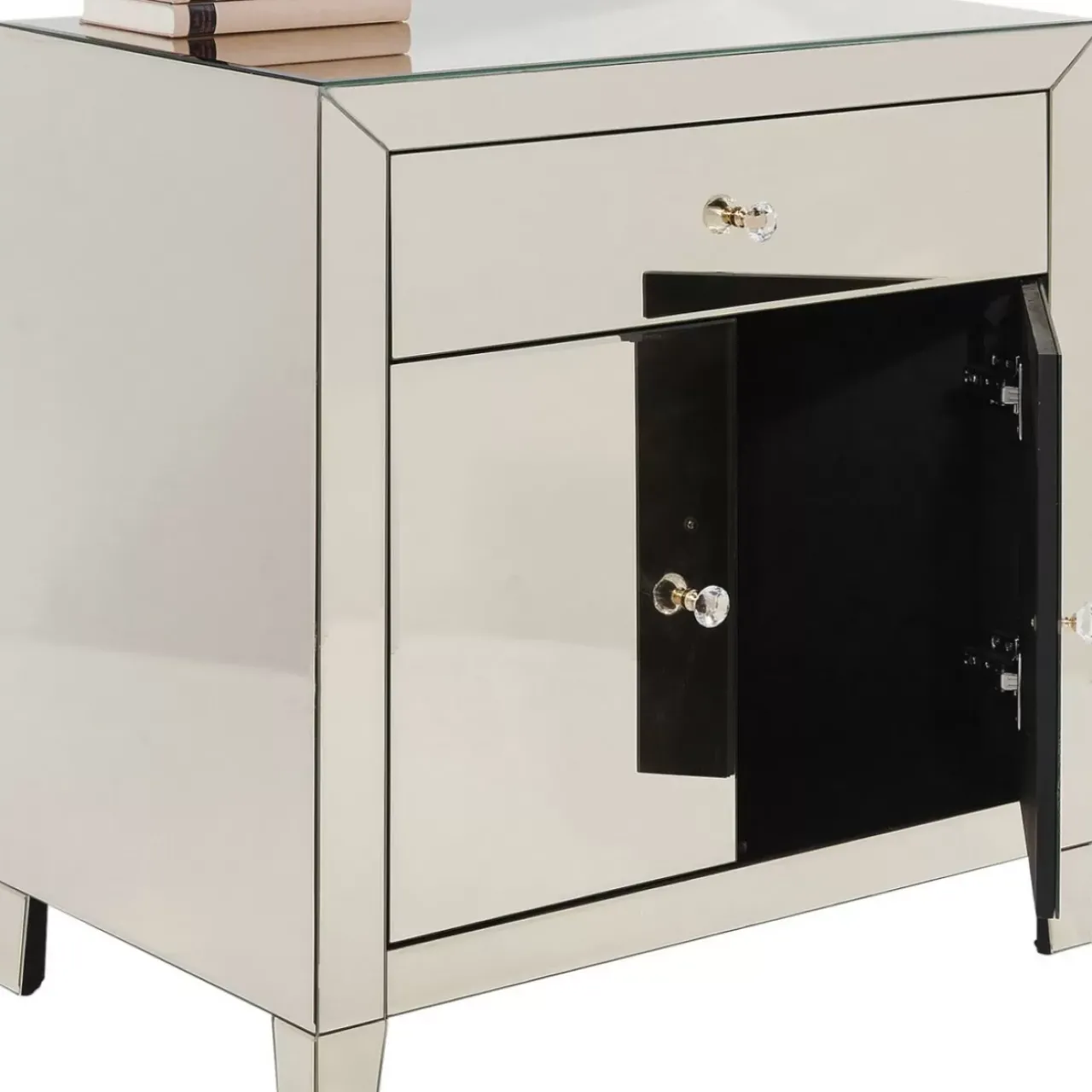 KARE Design Kommoden & Sideboards-Kommode Luxury Champagne 2-Turig 1 Schub