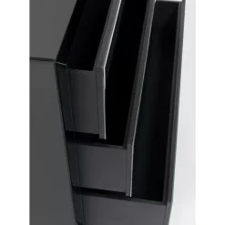 KARE Design Kommoden & Sideboards-Kommode Luxury Push 3 Schube Grau