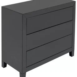 KARE Design Kommoden & Sideboards-Kommode Luxury Push 3 Schube Grau