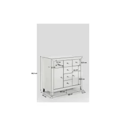 KARE Design Kommoden & Sideboards-Kommode Luxury 2-Turig 6 Schube