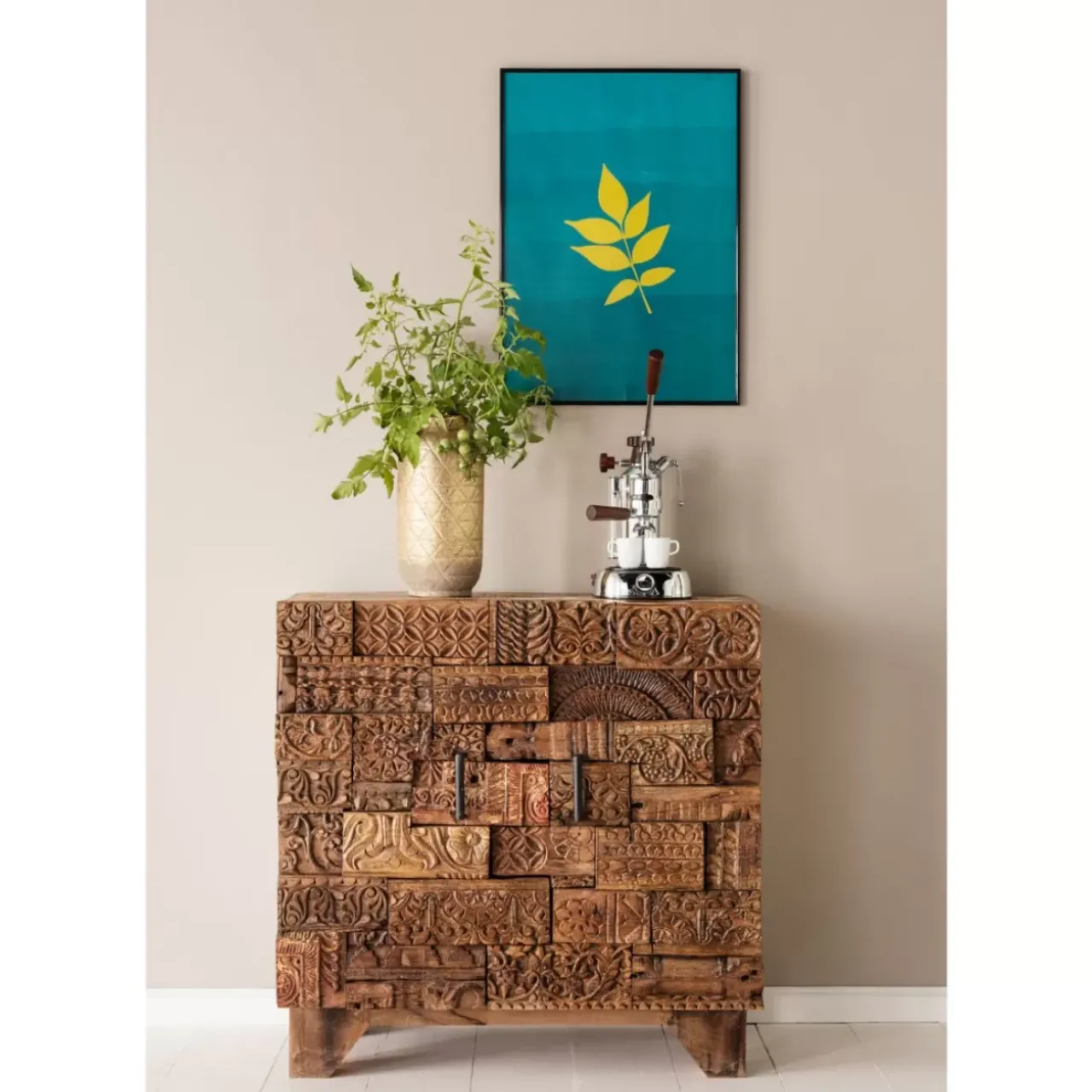 KARE Design Kommoden & Sideboards-Kommode Shanti Surprise Puzzle Nature