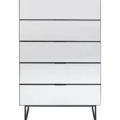 KARE Design Kommoden & Sideboards-Kommode Soran 5 Schube Schwarz 65X114Cm