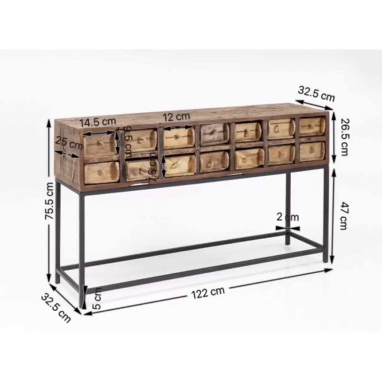 KARE Design Kommoden & Sideboards-Konsole Bastidon 125Cm