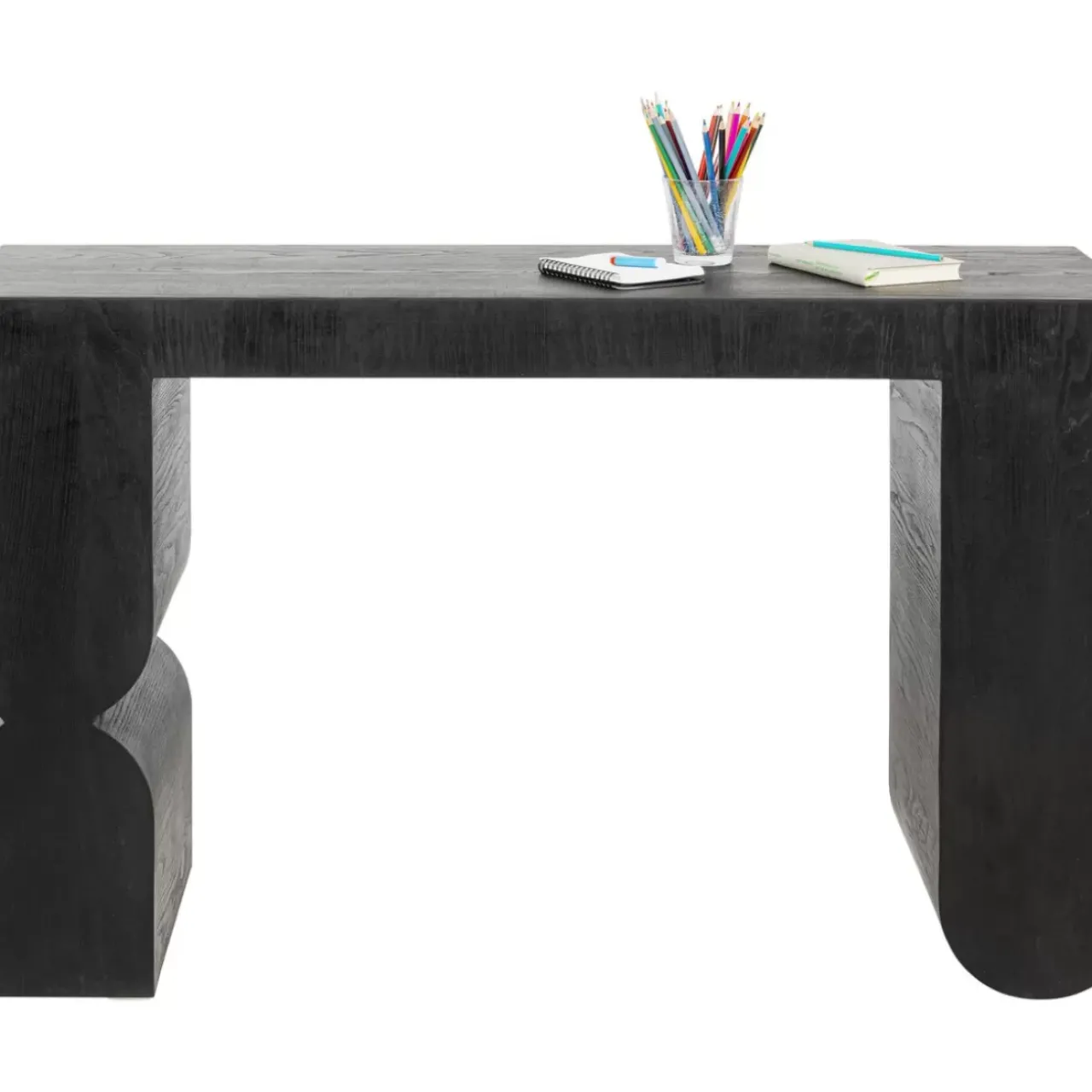 KARE Design Kommoden & Sideboards-Konsole Curve Schwarz 120X76Cm