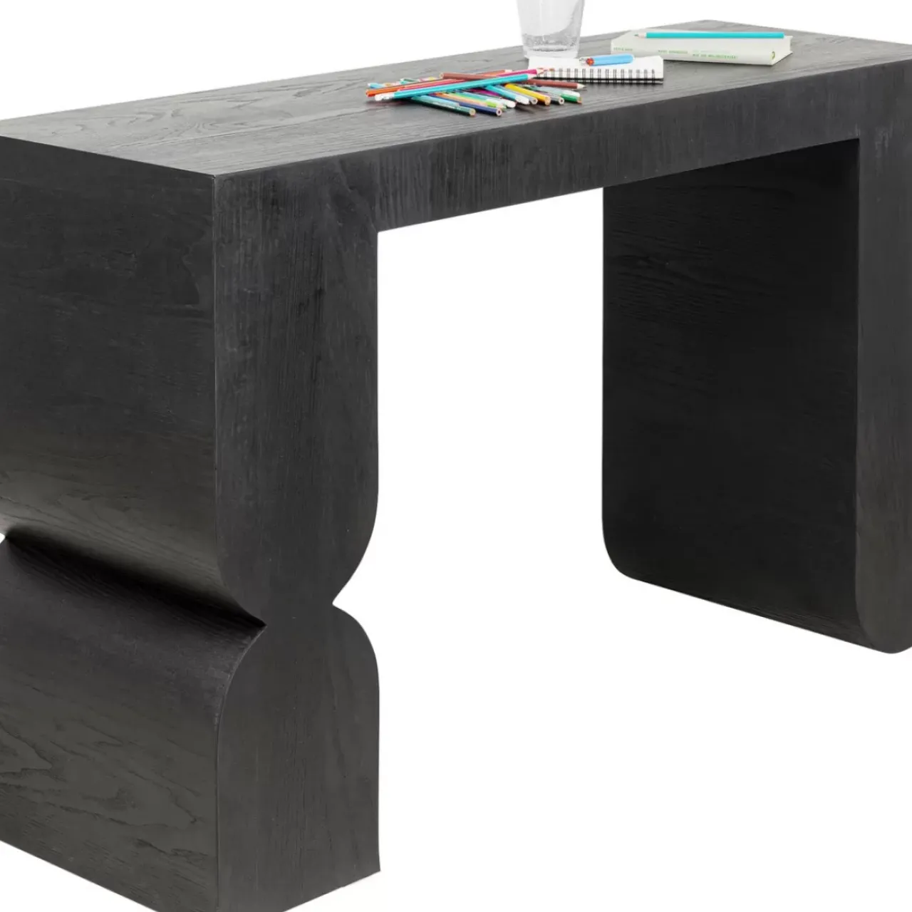 KARE Design Kommoden & Sideboards-Konsole Curve Schwarz 120X76Cm