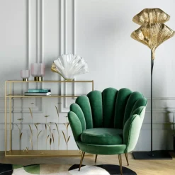 KARE Design Kommoden & Sideboards-Konsole Flower Meadow Gold 100