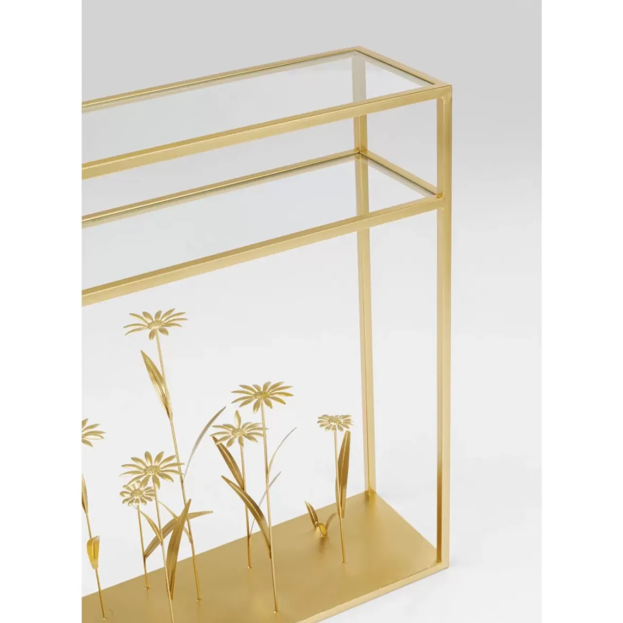 KARE Design Kommoden & Sideboards-Konsole Flower Meadow Gold 100