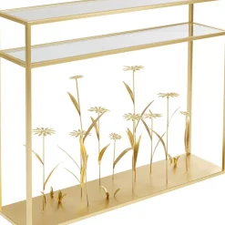 KARE Design Kommoden & Sideboards-Konsole Flower Meadow Gold 100