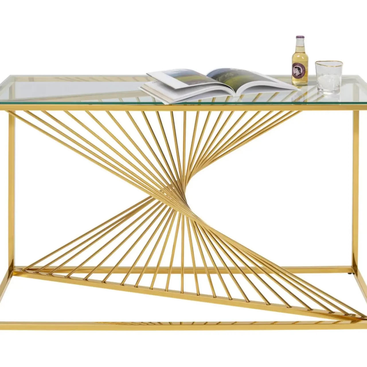 KARE Design Kommoden & Sideboards-Konsole Laser Gold 120X40