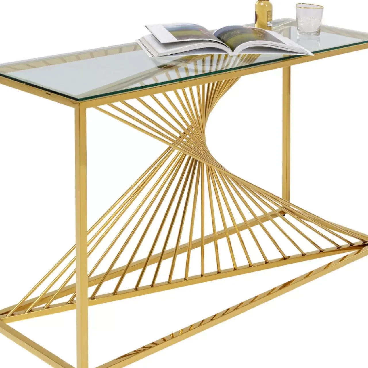 KARE Design Kommoden & Sideboards-Konsole Laser Gold 120X40