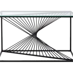 KARE Design Kommoden & Sideboards-Konsole Laser Schwarz Klarglas 120X40Cm