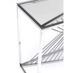 KARE Design Kommoden & Sideboards-Konsole Laser Silber Klarglas 120X40