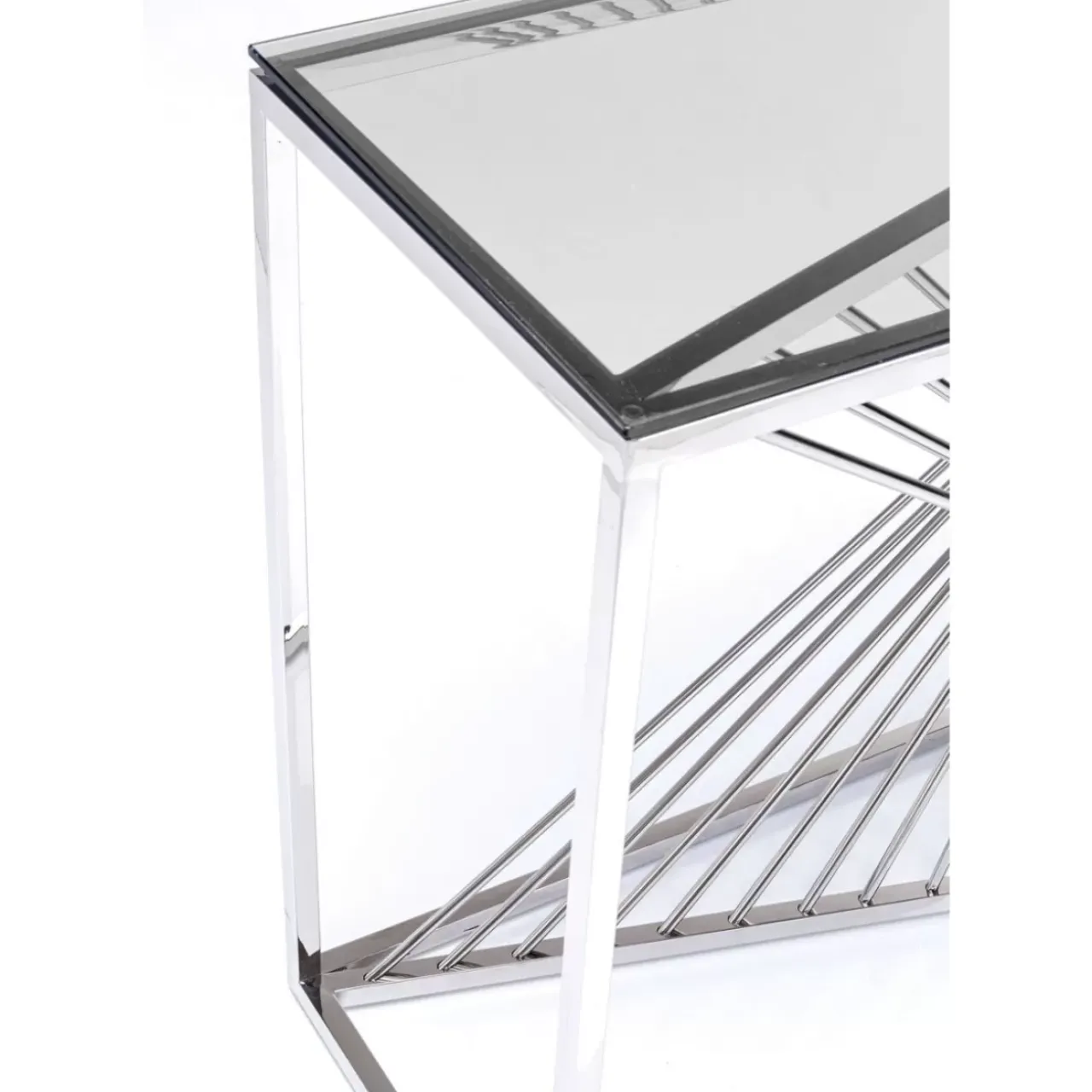 KARE Design Kommoden & Sideboards-Konsole Laser Silber Klarglas 120X40