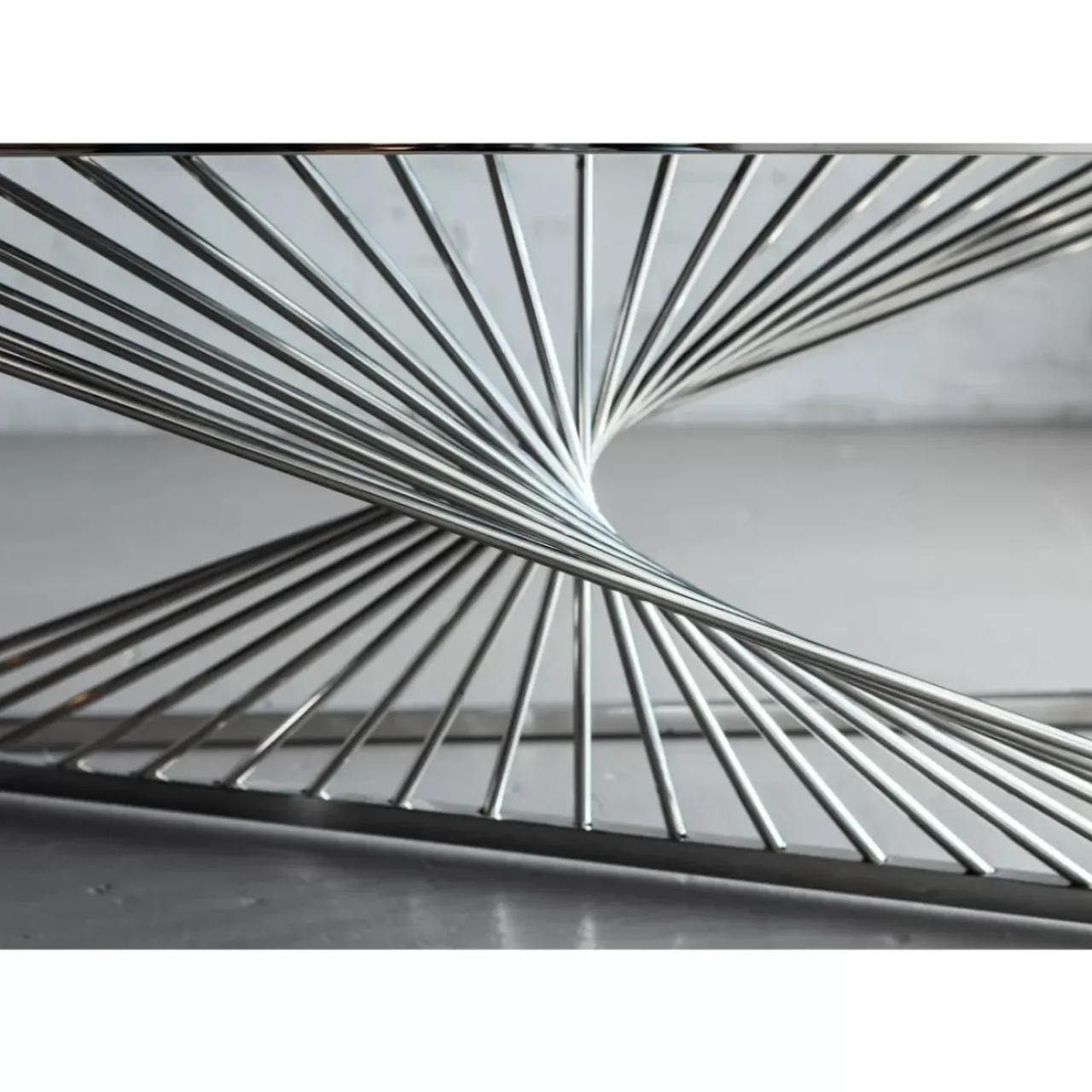 KARE Design Kommoden & Sideboards-Konsole Laser Silber Klarglas 120X40