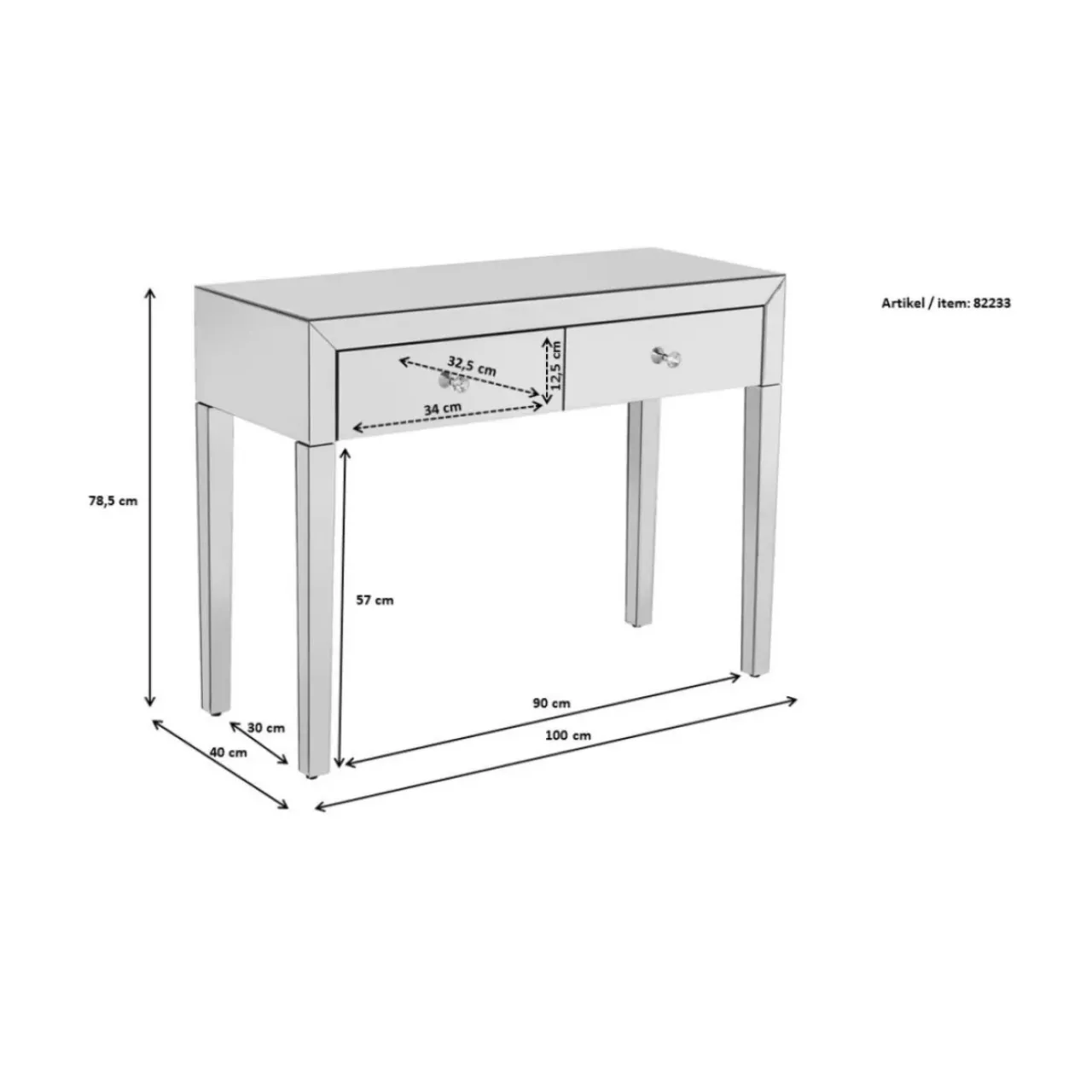 KARE Design Kommoden & Sideboards-Konsole Luxury Champagne
