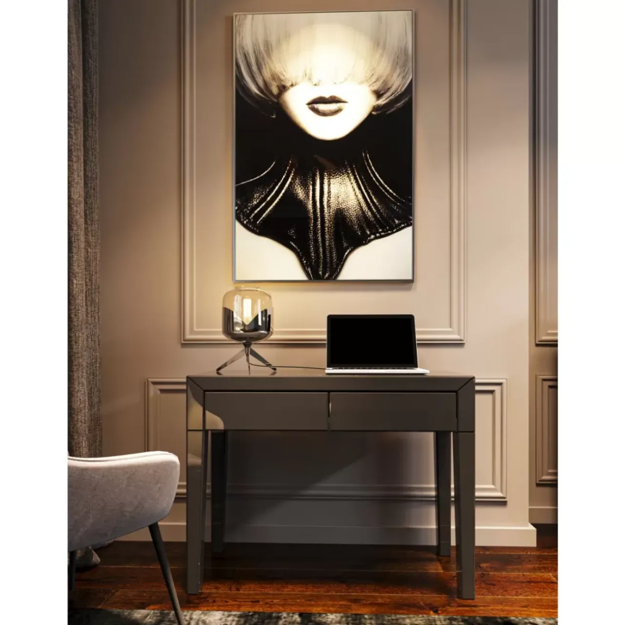 KARE Design Kommoden & Sideboards-Konsole Luxury Push Grau