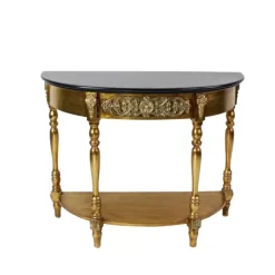 KARE Design Kommoden & Sideboards-Konsole Lv Gold-Schwarz