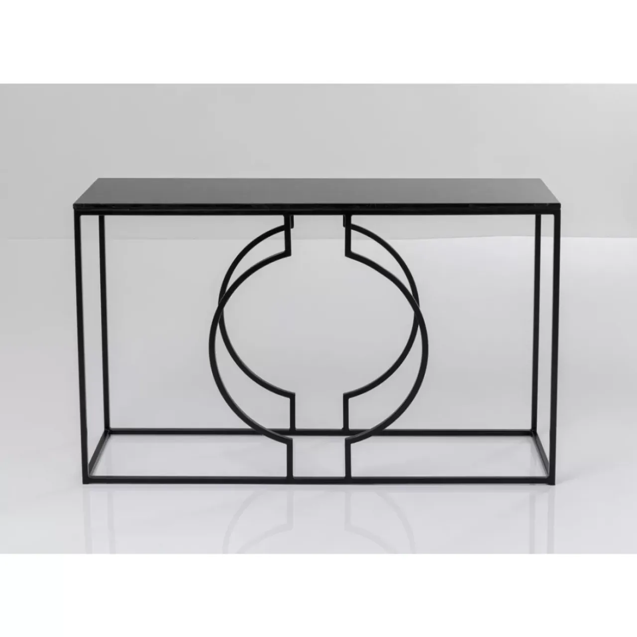 KARE Design Kommoden & Sideboards-Konsole Miami Loft Schwarz 120X75Cm