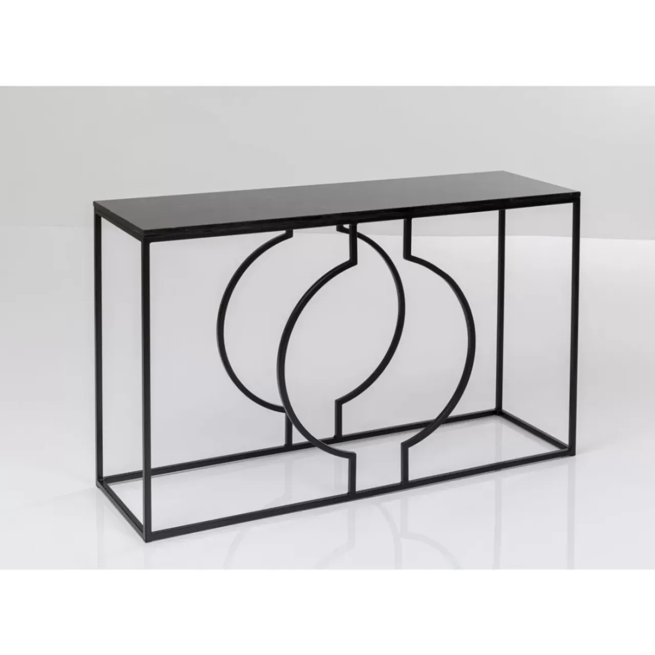 KARE Design Kommoden & Sideboards-Konsole Miami Loft Schwarz 120X75Cm