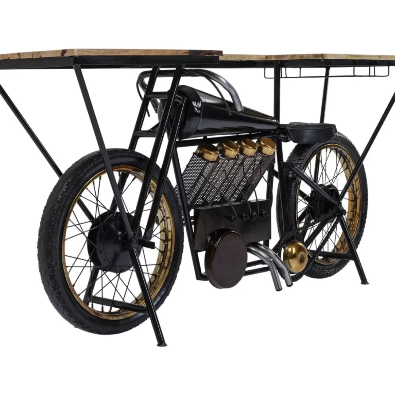 KARE Design Kommoden & Sideboards-Konsole Motorbike Schwarz