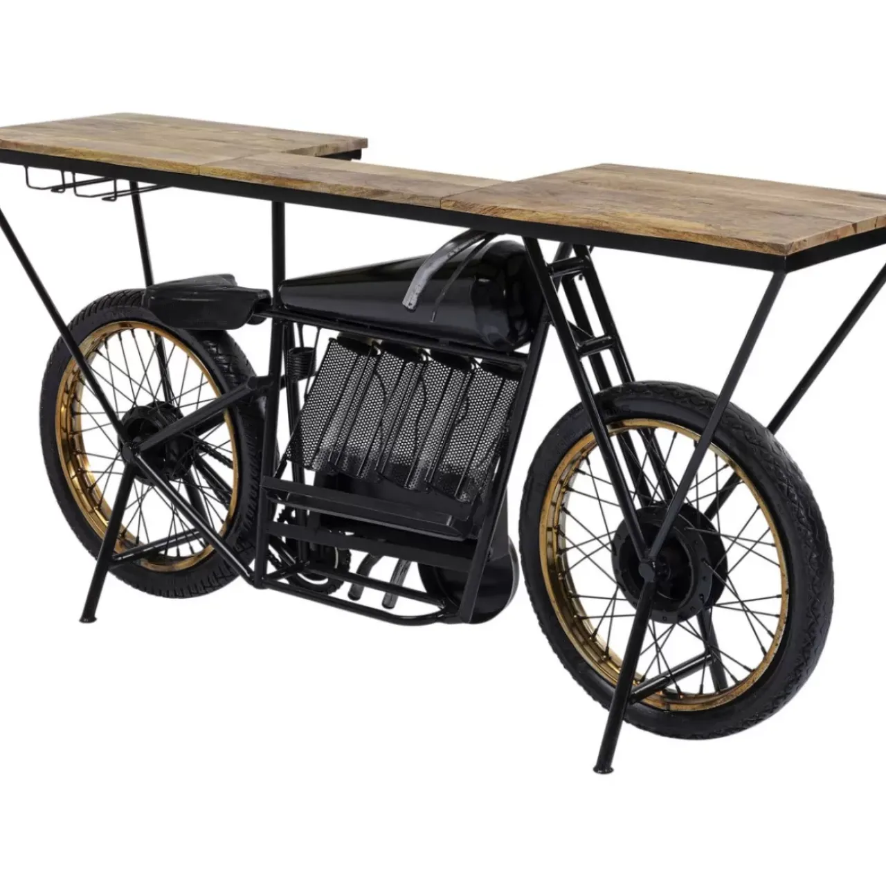 KARE Design Kommoden & Sideboards-Konsole Motorbike Schwarz