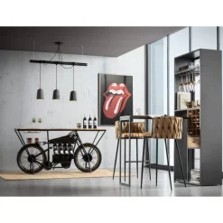 KARE Design Kommoden & Sideboards-Konsole Motorbike Schwarz