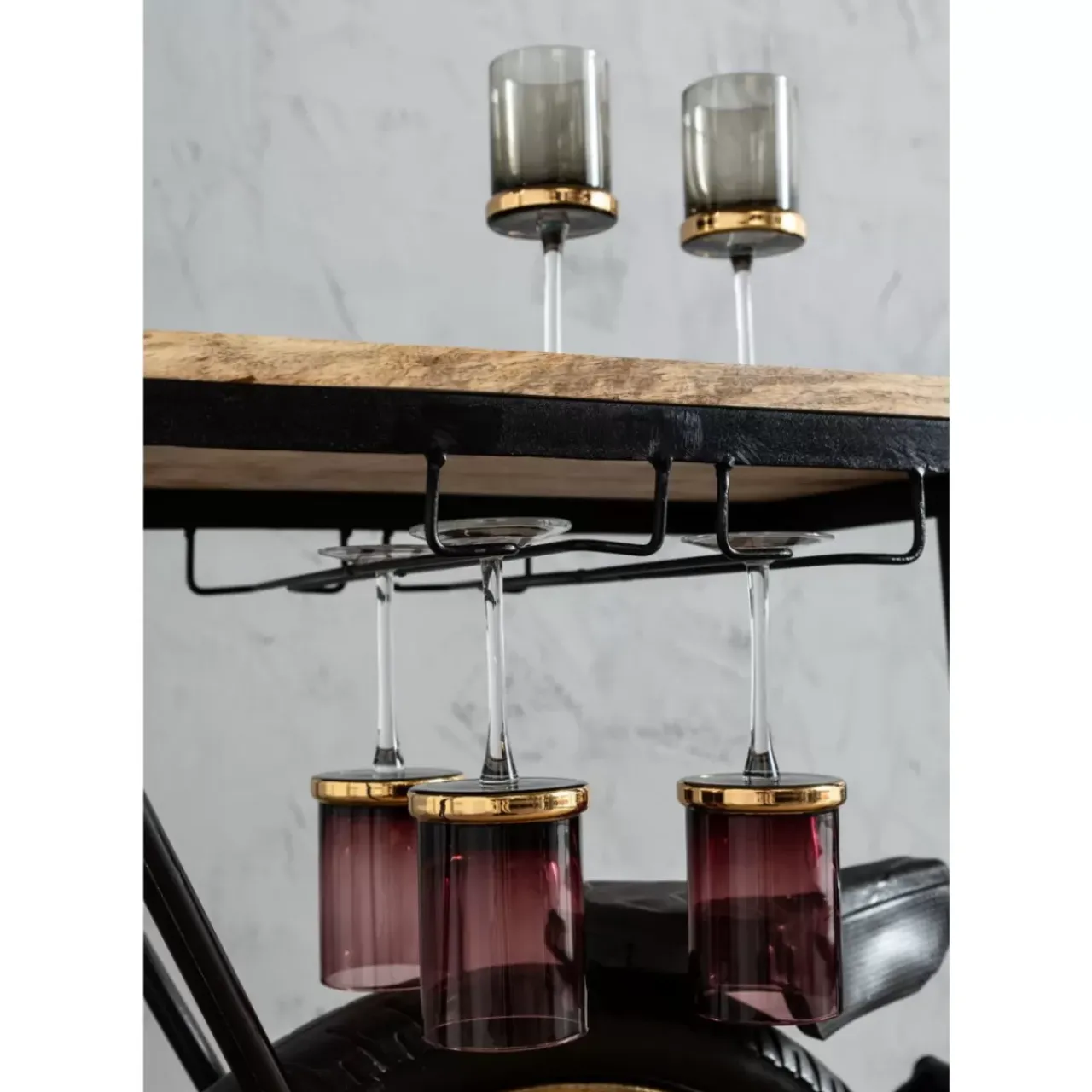 KARE Design Kommoden & Sideboards-Konsole Motorbike Schwarz