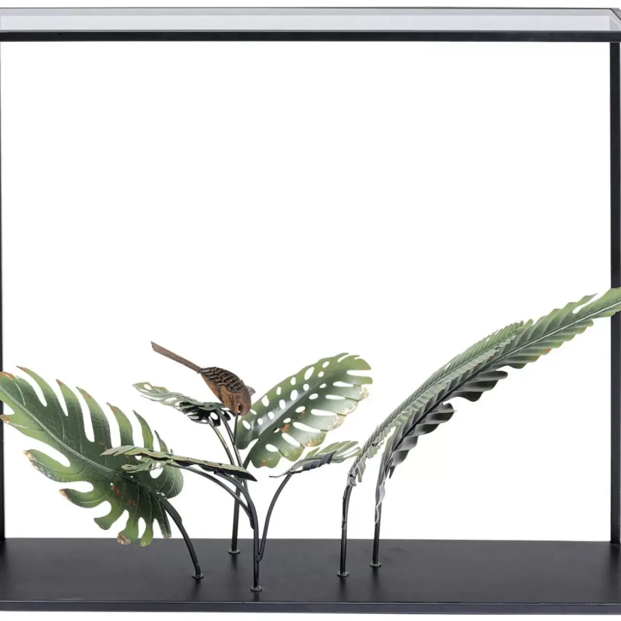 KARE Design Kommoden & Sideboards-Konsole Palms Schwarz 100X86Cm