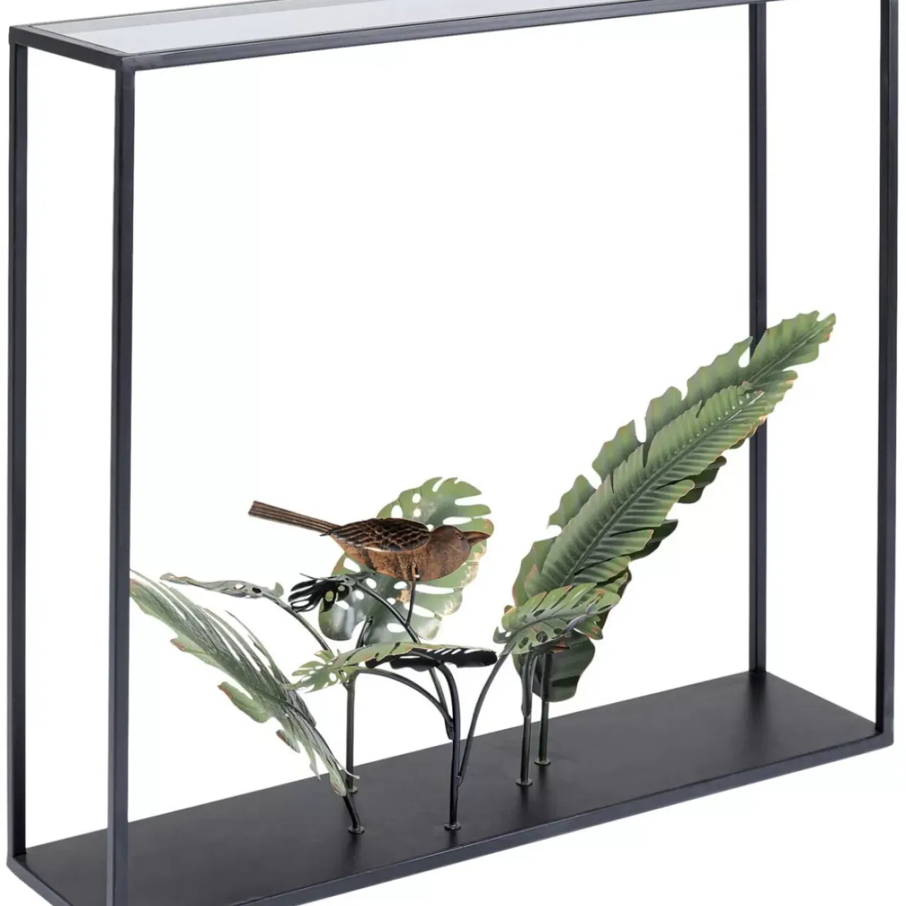 KARE Design Kommoden & Sideboards-Konsole Palms Schwarz 100X86Cm