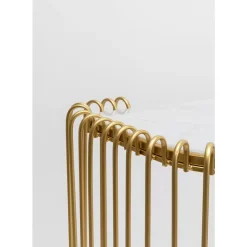 KARE Design Kommoden & Sideboards-Konsole Wire Glas Marble Gold 142X89Cm