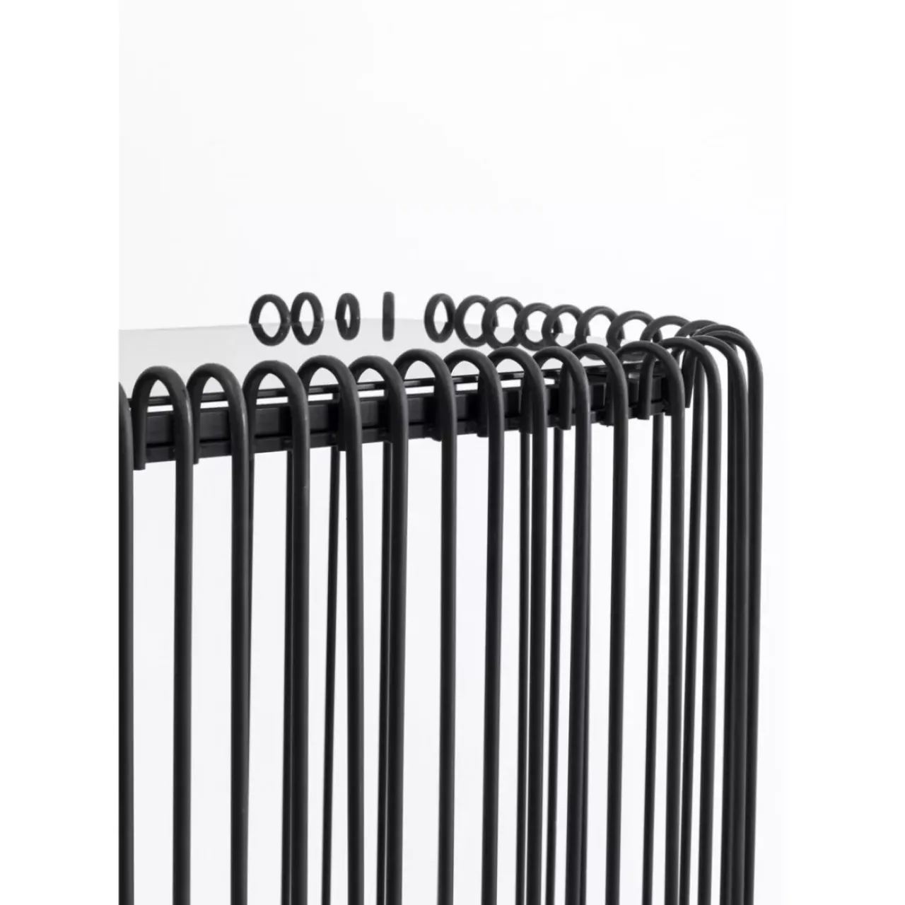 KARE Design Kommoden & Sideboards-Konsole Wire Glas Schwarz 142X89Cm