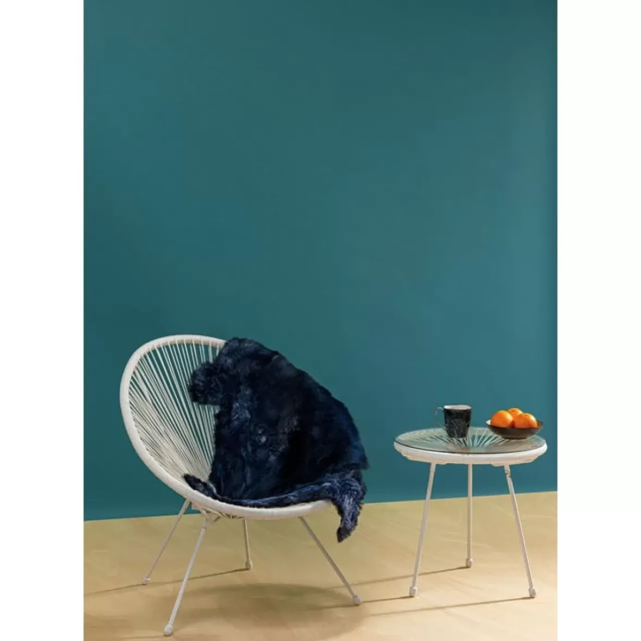 KARE Design Teppiche-Lammfell Heidi Blau 85X60Cm