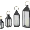 KARE Design Kerzenständer & Laternen-Laterne Giardino Schwarz Gold (4/Set)