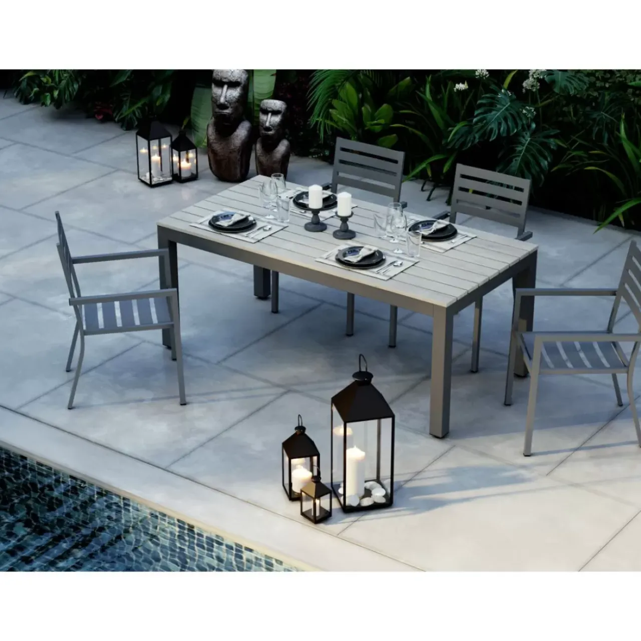 KARE Design Kerzenständer & Laternen-Laterne Giardino Schwarz Gold (4/Set)