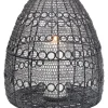 KARE Design Kerzenständer & Laternen-Laterne Hayat Cone Schwarz 37Cm