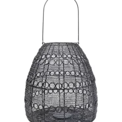 KARE Design Kerzenständer & Laternen-Laterne Hayat Cone Schwarz 37Cm