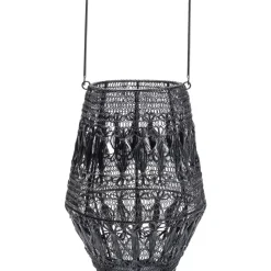 KARE Design Kerzenständer & Laternen-Laterne Hayat Schwarz 33Cm