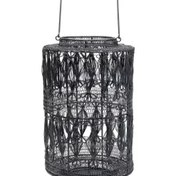 KARE Design Kerzenständer & Laternen-Laterne Hayat Schwarz 37Cm