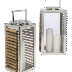 KARE Design Kerzenständer & Laternen-Laterne Lamella (2/Set)