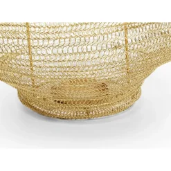 KARE Design Kerzenständer & Laternen-Laterne Mesh Brass O51Cm