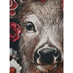 KARE Design Bilder-Leinwandbild Deer In Flower 90X140Cm