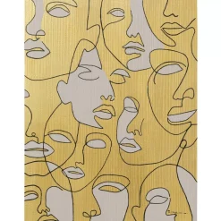 KARE Design Bilder-Leinwandbild Faces 70X100Cm