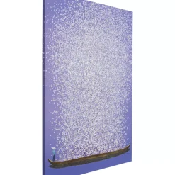 KARE Design Bilder-Leinwandbild Flower Boat Lila Weis 120X160Cm