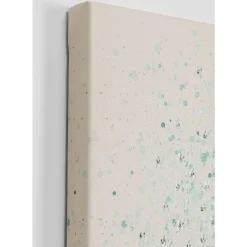 KARE Design Bilder-Leinwandbild Flower Boat Beige Grun 80X100Cm